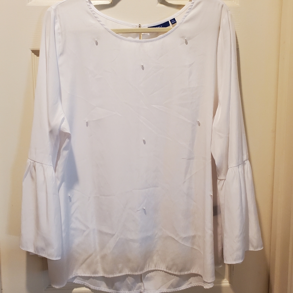 Size XXL blouse by Apt. 9, white